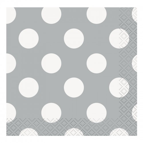 Guardanapos Prateado Bolas|33cm